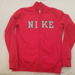 Nike Red full zip sweatshirt size Medium